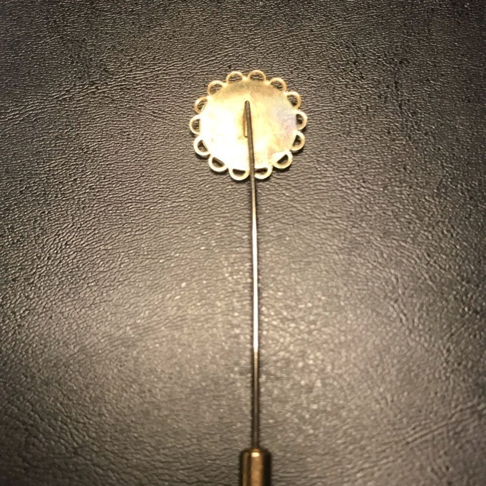 Vintage Cross stitch Butterfly Stick Pin Brooch - Picture 5 of 8
